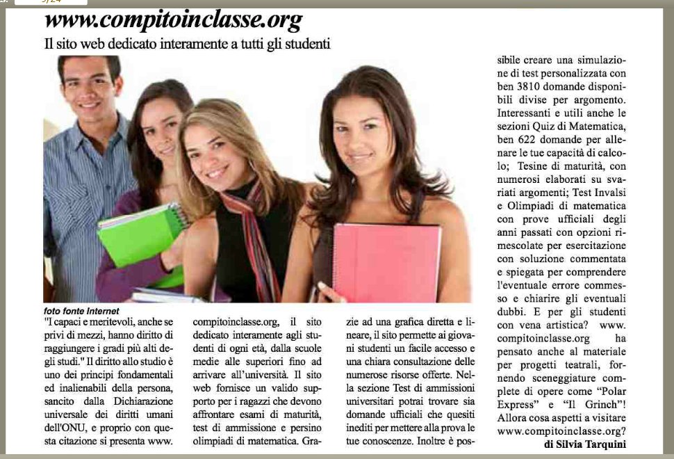Articolo su www.quotidianogiovanionline.it - grande